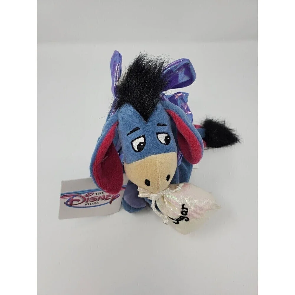 THE DISNEY STORE SUGAR PLUM FAIRY EEYORE BEAN BAG PLUSH TOY EXCLUSIVE RETIRED